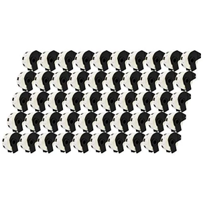 Image of 50 x DK11218 24mm Round Labels (1000 per Roll) Compatible with Brother QL 500 500A 550 560 570 700 710W 720NW 800 810W 820NWB 1050 1100 1110NWB
