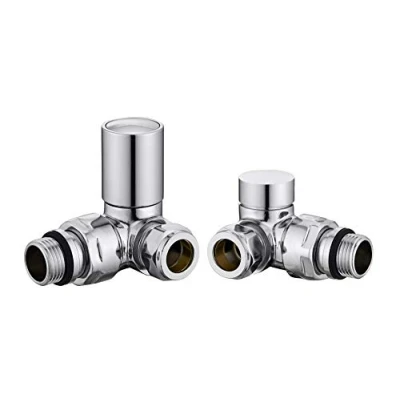 Image of Keenware KRA 003 Radiator &amp; Towel Warmer Valves, Chrome