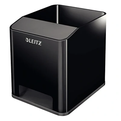 Image of Leitz 53631064 Sound Pencil Case (Sound amplification Function, WOW) Black/Anthracite