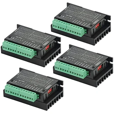 Image of TB6600 Stepper Motor Driver 4A 9V 42V 42/57/86 Type 2 Phase 4 Controller for 3D Printer / CNC (Pack of 4)