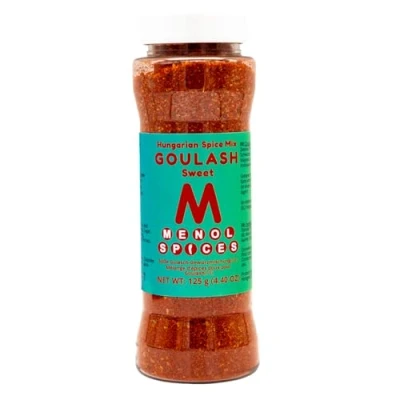 Image of Menol Spices Hungarian Goulash spice mix 125g in sprinkler bottle Gourmet quality