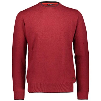 Image of CMPI5 Knitted Wool Pullover Men&#039;s Tricot Sweaters, Merlot, 56