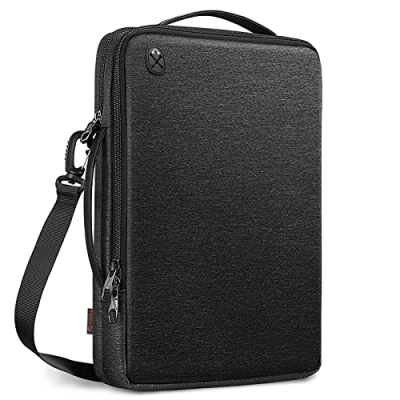 Image of FINPAC 15.6 inch Laptop Shoulder Bag, Protective Padded Carrying Case for 16.2&quot; MacBook Pro 2024 2019, 15 16&quot; Air/Pro, ASUS VivoBook 15.6&quot;, 15&quot; Surface Book, 15.6&quot; Acer/HP/Lenovo Chromebook