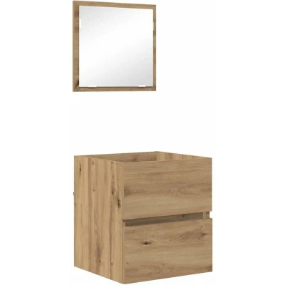 Image of vidaXL Bathroom Storage Cabinet Artisan Oak MDF Medium
