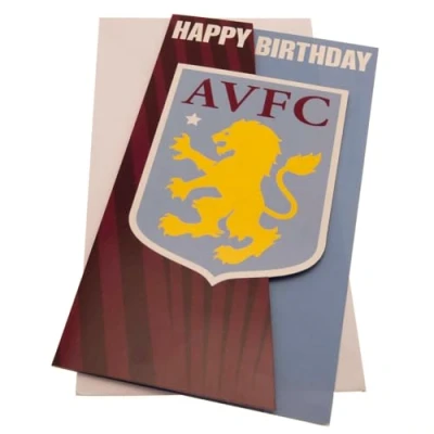 Image of ASTON VILLA F.C. OFFICIAL OPEN BIRTHDAY CARD