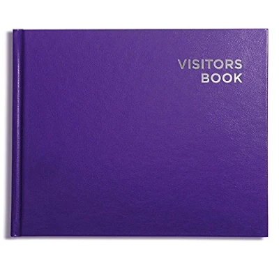 Image of Pirongs Purple Visitors Book available in ten colours