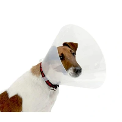 Image of Croci Elizabethan collar for dogs size S, cone shaped Elizabeth the protection and care of cats, prevents scratches, bites licks, 12.5 cm