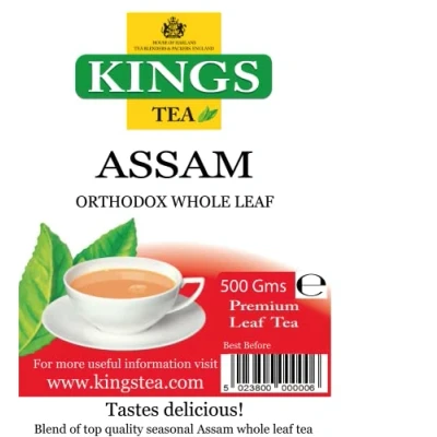Image of KINGS Tea Assam Orthodox Whole Leaf Loose 500 GMS