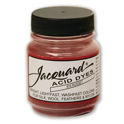 Image of Jacquard Acid Dye for Wool, Silk and Other Protein Fibers, 1/2 Ounce Jar, Concentrated Powder, Russet 616