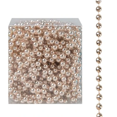 Image of Christmas Luxury 8 Metre Bead Chain Garland Decoration Xmas Tree Hanging Ornaments (Rose Gold)