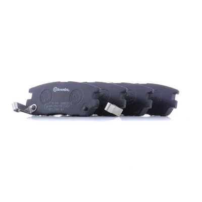 Image of MB858463, MN102623, MR205269, MR389571, MR389572 Brake pad set BREMBO P 54 018 with acoustic wear warning without accessories MITSUBISHI: PAJERO 2