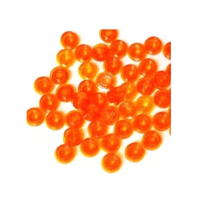 Image of LEGO Bricks round plate (50 units 1 x pivots), clear orange