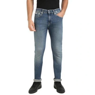 Image of Calvin Klein Men’s Skinny Stretch Jeans, Blue (Denim Medium), 34W/32L