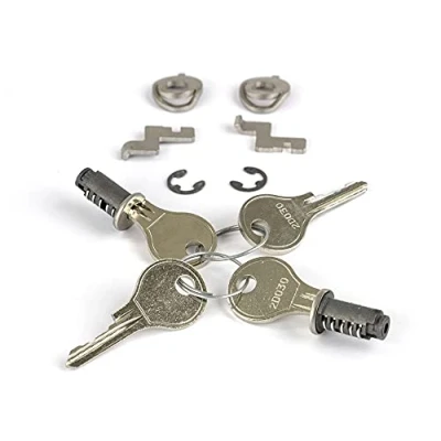 Image of Racktime Unisex Adult RT Secureit Sidebag pair, silver, set of 2/4 keys.