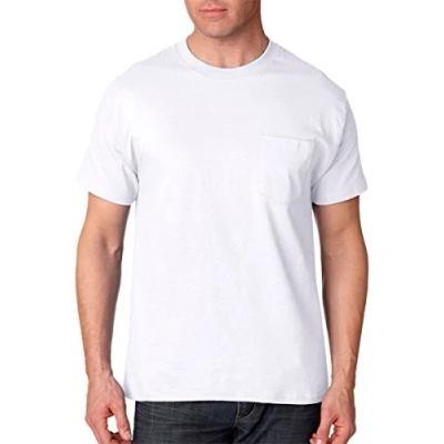 Image of Hanes Beefy T Men`s Pocket Shirt, 5190, 2XL, White