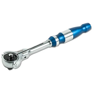 Image of TITAN 12167 1/4 Inch Drive x 6 1/2 90 Tooth Swivel Head Ratchet