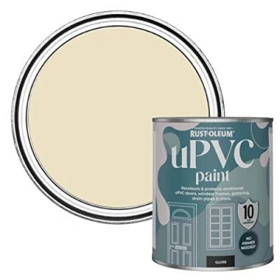 Image of Rust Oleum Beige uPVC Door and Window Paint In Gloss Finish Featherstone 750ml