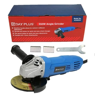 Image of Corded Electric Angle Grinder Tool Cutting Grinding Sander 230V 550W 115mm Side Disc 12000RPM Power with Handle &amp; Wrench for Cutting,Grinding, Polishing