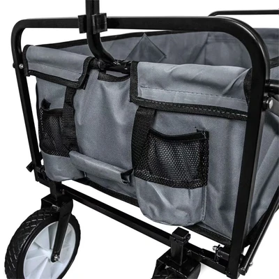 Image of MonsterShop Foldable Garden Cart Grey