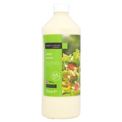 Image of Chefs Larder Salad Cream 1L Suitable For Vegetarians