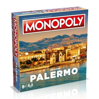 Image of Winning Moves Monopoly Palermo Board Game Italian Edition Family 8 and Up, WM04177 ITA 6