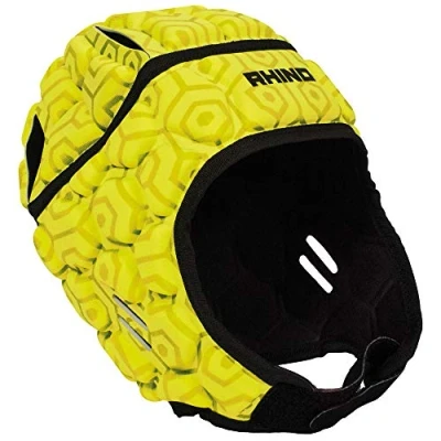 Image of Rhino Unisex&#039;s Pro Head guard Headguard, Fluo Yellow, S