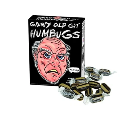 Image of Grumpy Old Git Humbug Sweets Over 18s Only Ideal for Him Buy your girlfriend boyfriend Mens Mans Gents Adult Adults Novelty Fun Hilarious Joke Gift Present Christmas Birthday Secret Santa