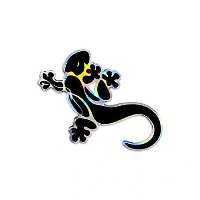 Image of 3D Sticker Gecko, Black