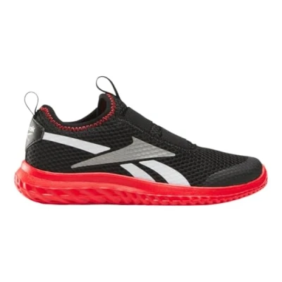 Image of Reebok RUSH Road running shoes for kids, Size: 65, Black energyred white