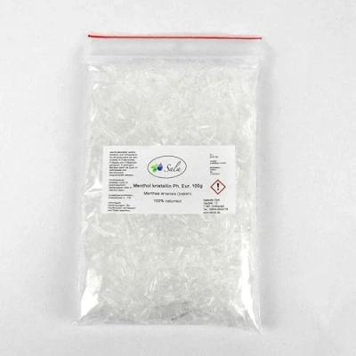 Image of Sala Menthol Crystalline Crystals Ph. Eur. (100 g Bag)