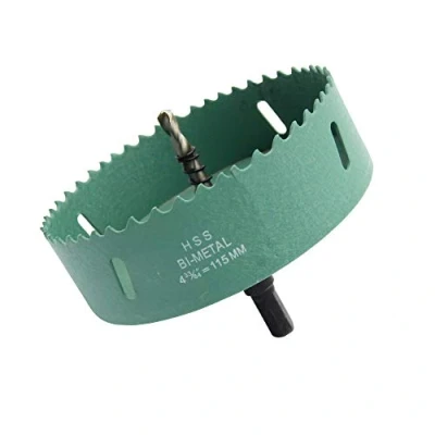 Image of 115mm Hole Saw LAIWEI cutterhole cutter,4.53 Inch HSS Annular Cutter Drill Bit,holes in wood,gypsum board,aluminum profiles, PVC and other materials(4 1/2&quot;)
