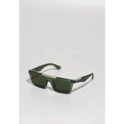 Image of Burberry Man BE4451U 417471 Sunglasses Injected Green Squared Normal