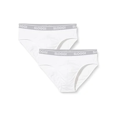 Image of Sloggi MEN GO 2 PACK Briefs, Men&#039;s, Size: XXL, White