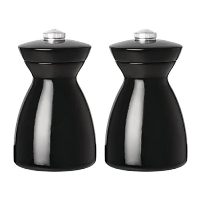Image of Olympia Dark Wood Salt and Pepper Mill with Ceramic Grinding Mechanism 115mm