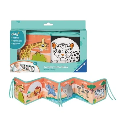 Image of Ravensburger Play+ Tummy Time Wild Animals Baby Sensory &amp; Development Toys New Born Gifts 0 Months Up