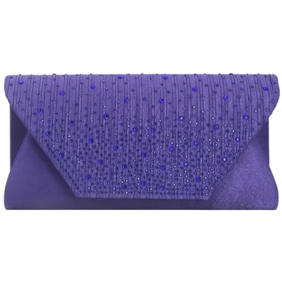 Image of Fioeyr Women Diamante Envelope Clutch Bag Evening Handbag Purse Shoulder Bags for Wedding Bridal Prom Party
