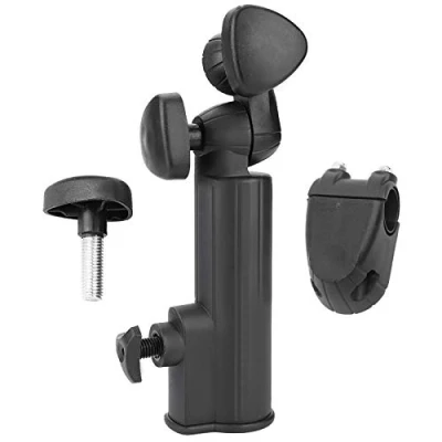Image of VGEBY Golf Umbrella Holder, Universal Anti Fall Black Stand Trolley Rack Accessory For Push Cart Handles