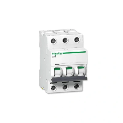 Image of Schneider Electric A9F54320 iC60H 3 Module Triple Pole Type C MCB 20A 10kA (C60HC320)