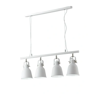 Image of Legend Bar Ceiling Dome Pendant, White, Nickel, E27