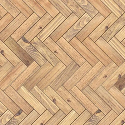 Image of Melody Jane Dolls House Parquet Floor Sheet Gloss Card Light Oak Miniature 1:12 Flooring