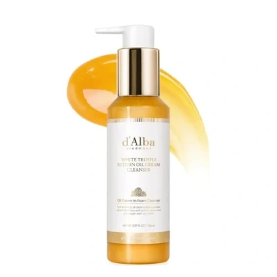 Image of d’Alba Italian White Truffle Return Oil Cream Cleanser, Vegan, Easy One Step Cleaser that Removes Sebum + Makeup Removal, Suitable for Sensitive Skin