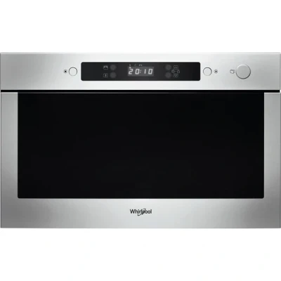Image of Whirlpool AMW423IX Built In Microwave, steam cooking, fast defrost, child lock, 22L, 750W, Stainless Steel