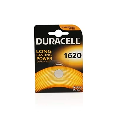 Image of Duracell 1620 Lithium 3 V non rechargeable Battery batteries (Lithium, Button/coin, V, CR1620, 75 mAh, Stainless Steel)