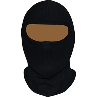 Image of Rynz Collection Balaclava 100% COTTON Open Face Motocycle Motobike Helmet Soft SKI One Size (Black)