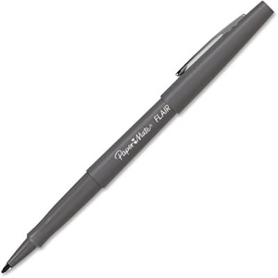 Image of Flair Felt Tip Marker Pen, Slate Gray Ink, Sold as One Each