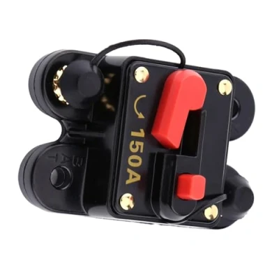 Image of Circuit breaker Car Audio DC12 24V for Marine Boat Bike Stereo Reset Fuse 80 300A(150A),