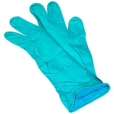 Image of Ansell Microflex 93 260 Disposable Nitrile/Neoprene Gloves, Chemical Resistant, Industrial, Mechanics and DIY use, Green, Size XL (9.5 10) (Pack of 3 pairs 6 Gloves)