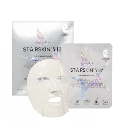 Image of STARSKIN The Diamond Mask™ VIP Illuminating Coconut Bio Cellulose Second Skin Sheet Mask