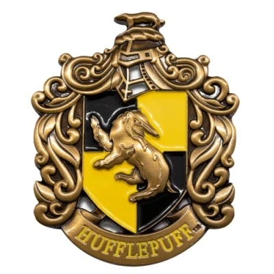 Image of HP2105 Licensed Harry Potter Hufflepuff Fridge Magnet enammeled 3D also for lockers and metal surface