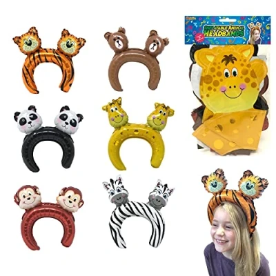 Image of Playwrite Inflatable Jungle Headbands 12pk
